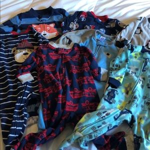 Lot of 7 Fleece Zipper Sleepers